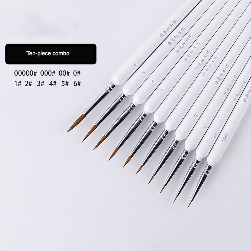Miniature Hook Line Pen Brush Set
