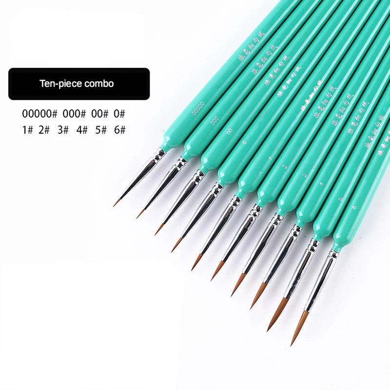 Miniature Hook Line Pen Brush Set