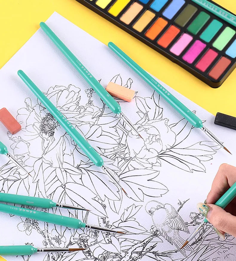 Miniature Hook Line Pen Brush Set