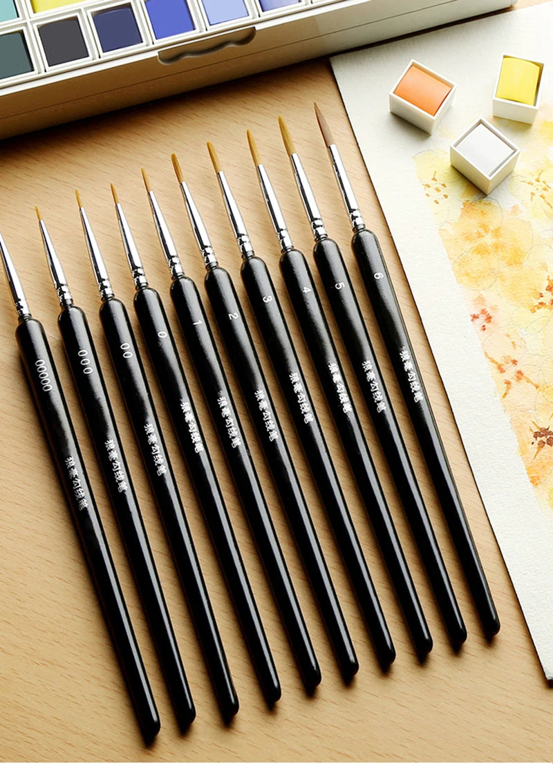 Miniature Hook Line Pen Brush Set