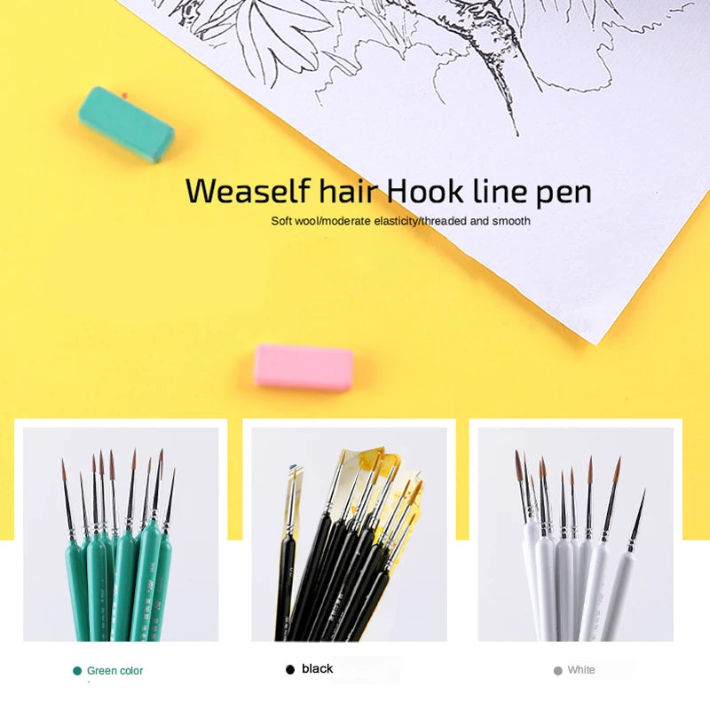Miniature Hook Line Pen Brush Set