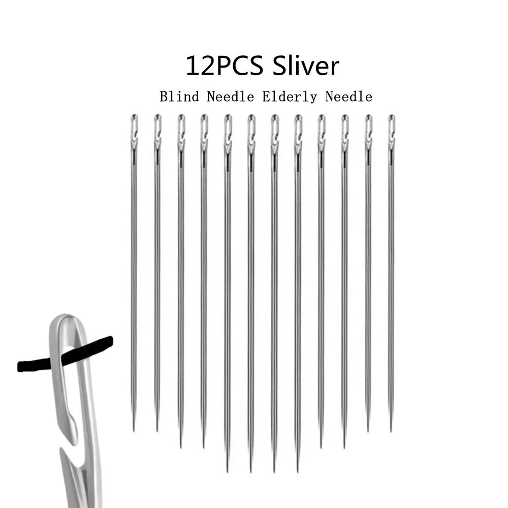 Stainless Steel Side Hole Blind Sewing Needles