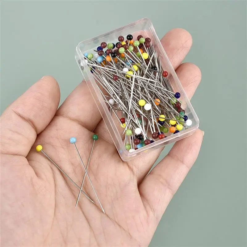 100pcs Glass Head Sewing Pins 38mm