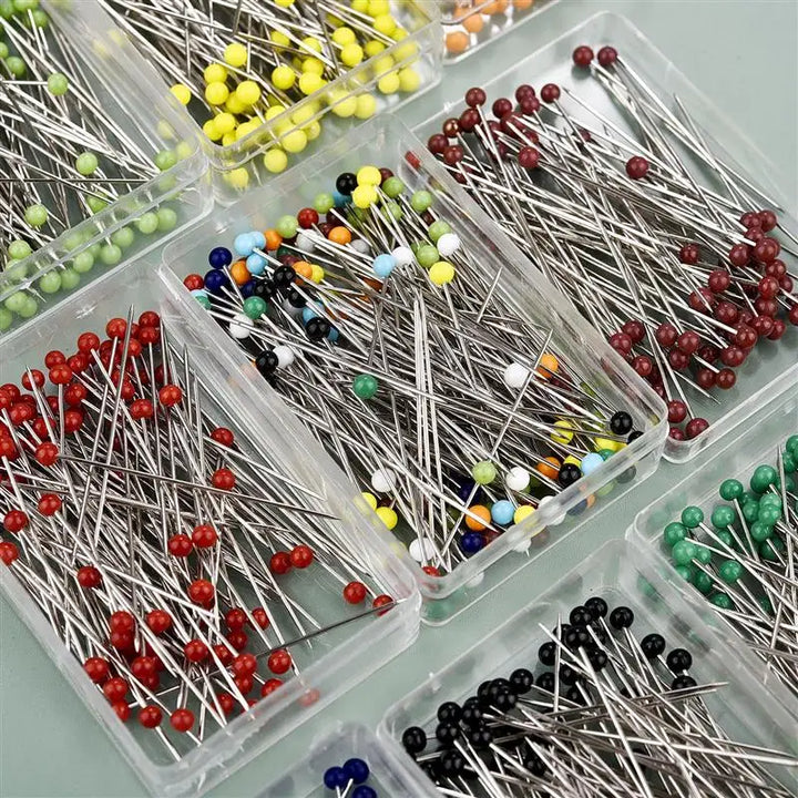 100pcs Glass Head Sewing Pins 38mm