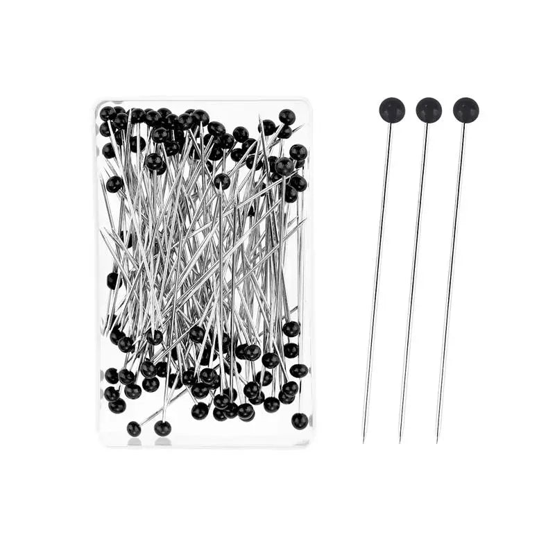 100pcs Glass Head Sewing Pins 38mm