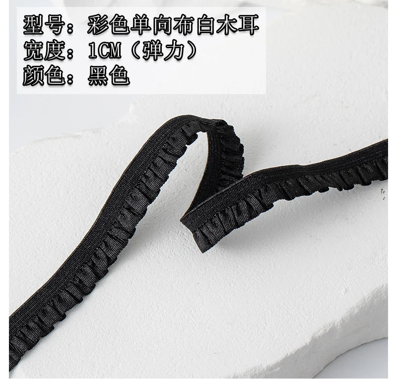 5m Elastic Lace Trim Ribbon for Sewing & Crafts