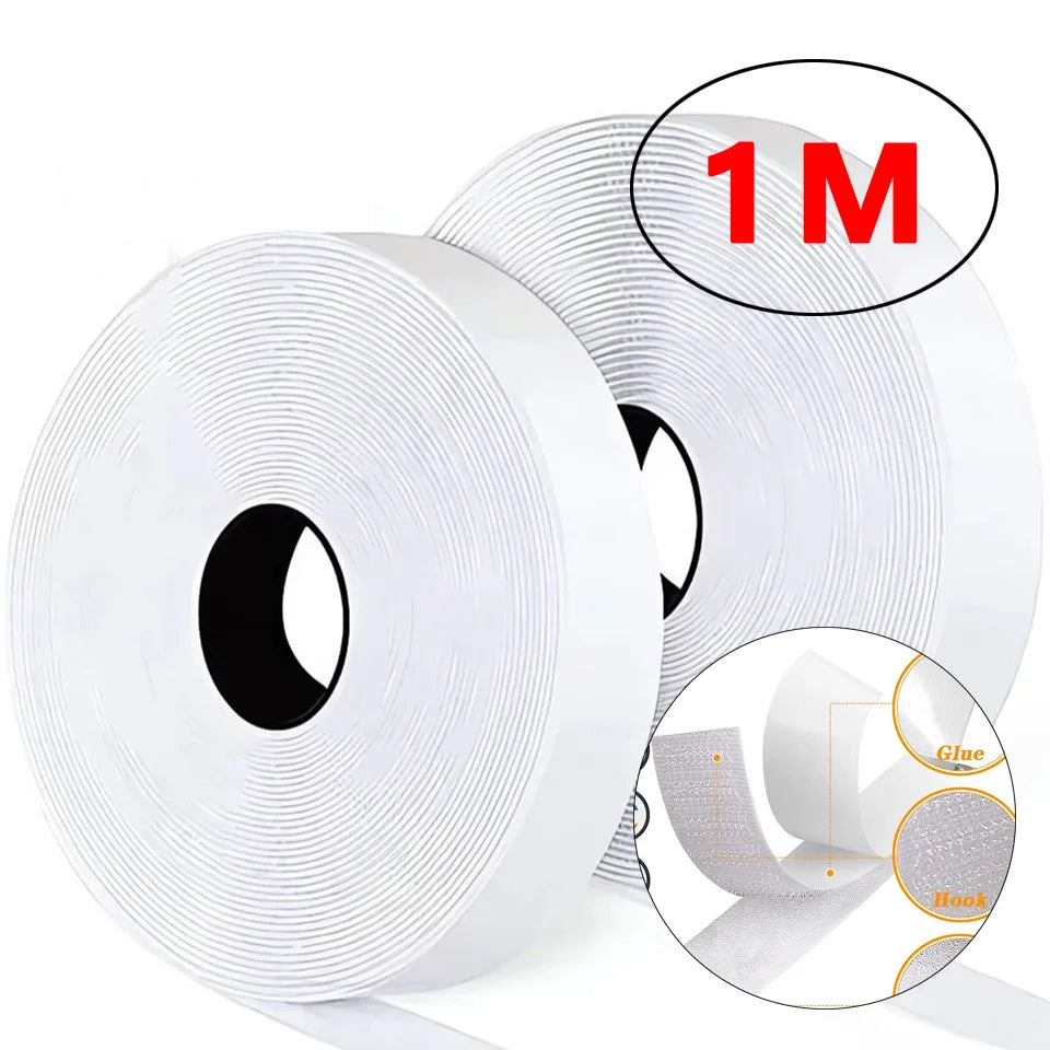 25m Self-Adhesive Hook & Loop Fastener Tape