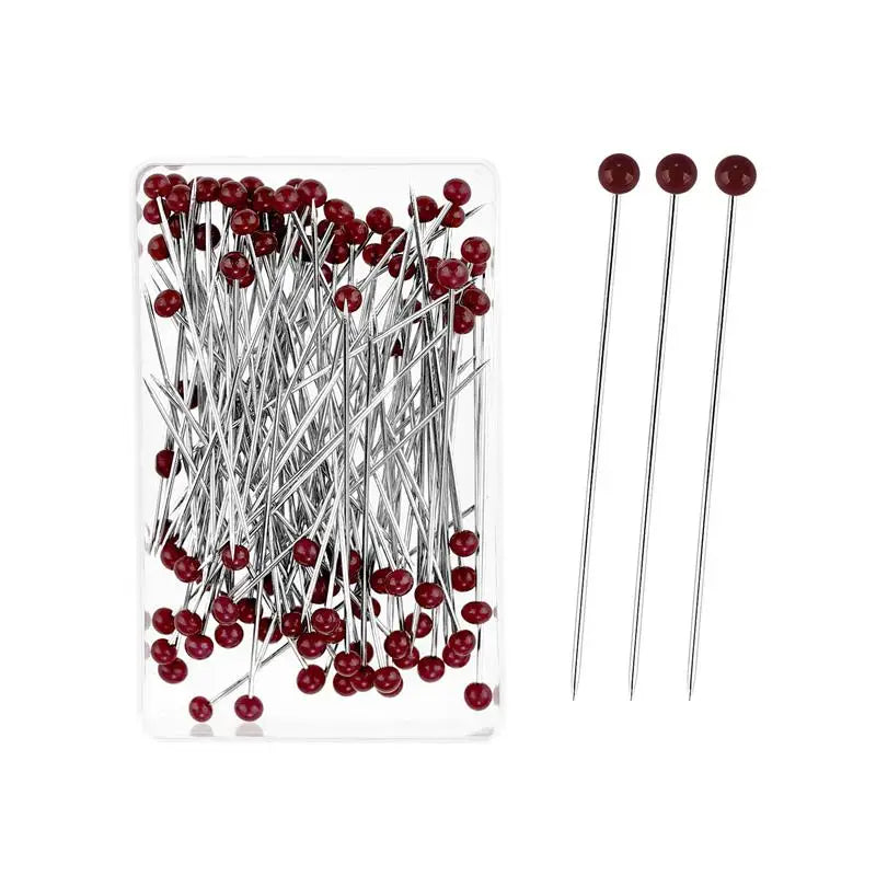 100pcs Glass Head Sewing Pins 38mm