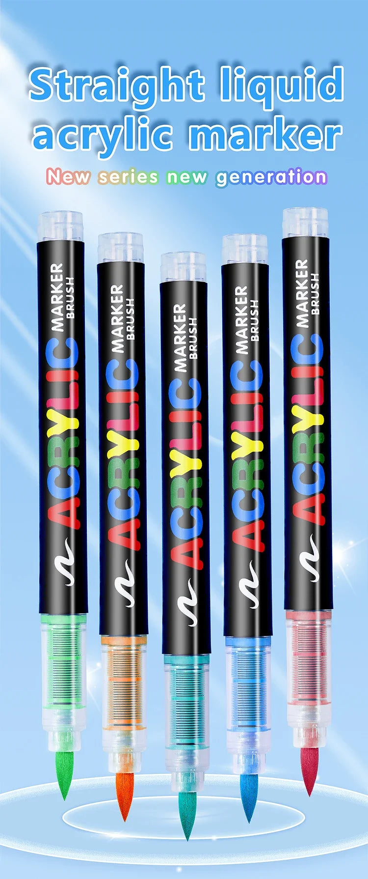 3Pcs White Acrylic Paint Marker Pens