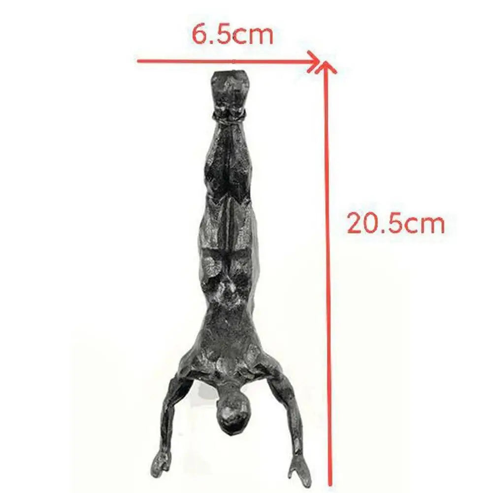 Rock Climbing Man Wall Sculpture