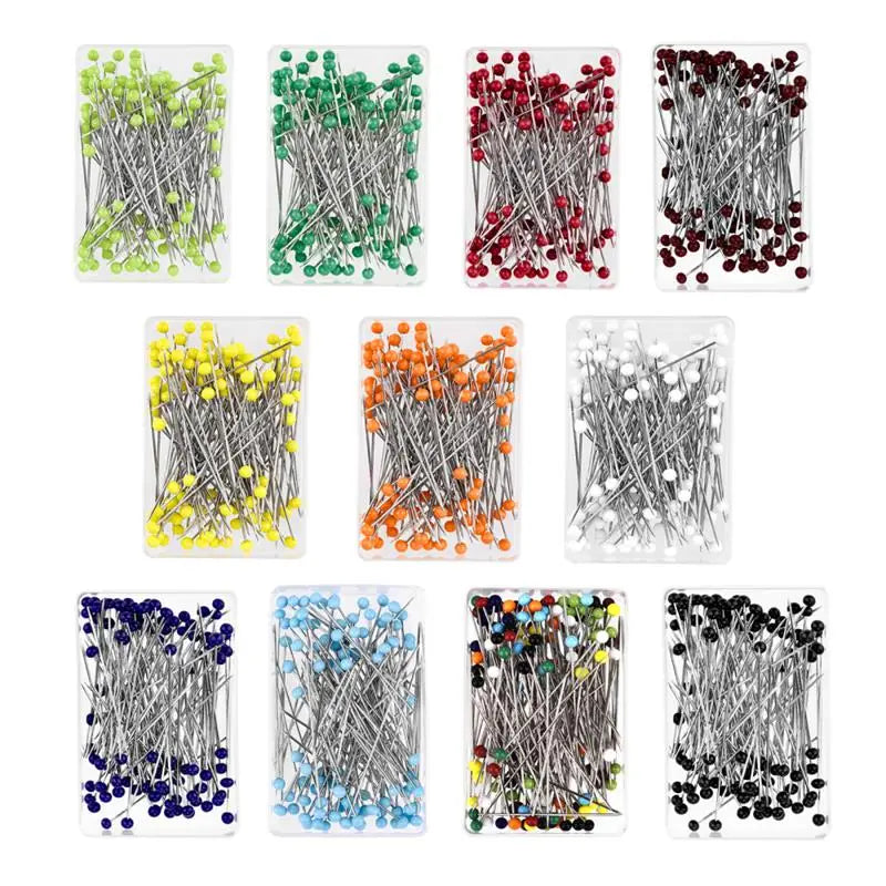 100pcs Glass Head Sewing Pins 38mm