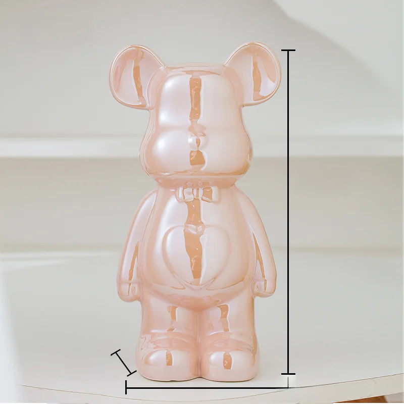 Ceramic Bearbrick Statue – Teddy Bear Home Decor