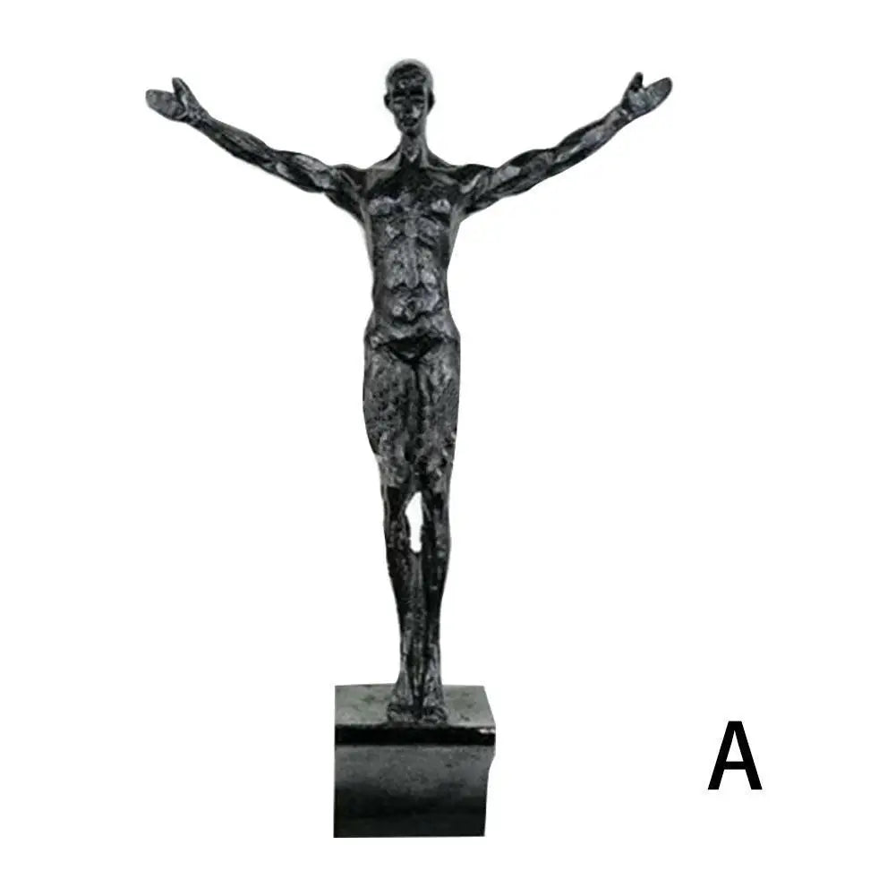 Rock Climbing Man Wall Sculpture