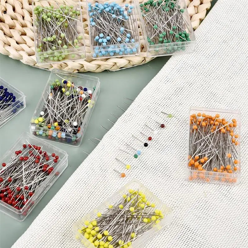 100pcs Glass Head Sewing Pins 38mm