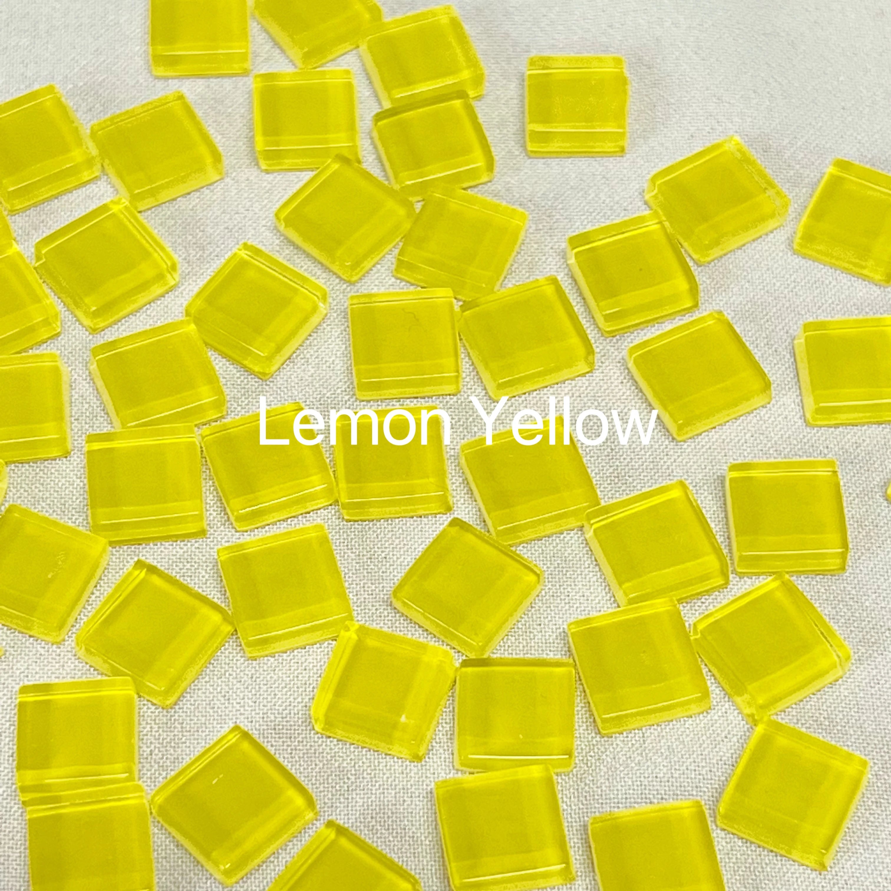 50pcs 1cm Mixed Color Crystal Mosaic Tiles for DIY Crafts, Coasters, and Home Déc