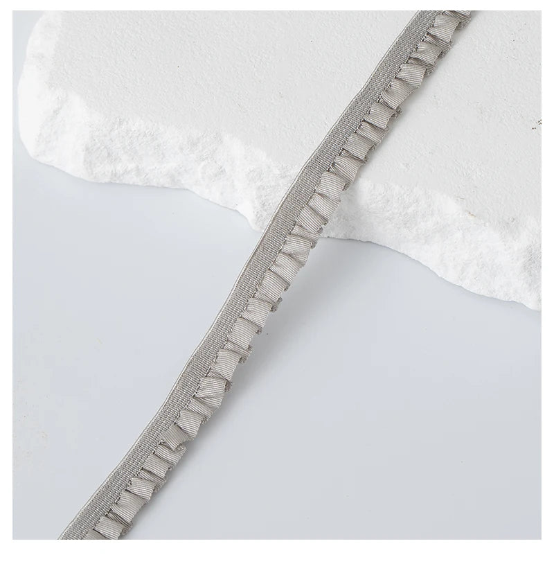 5m Elastic Lace Trim Ribbon for Sewing & Crafts