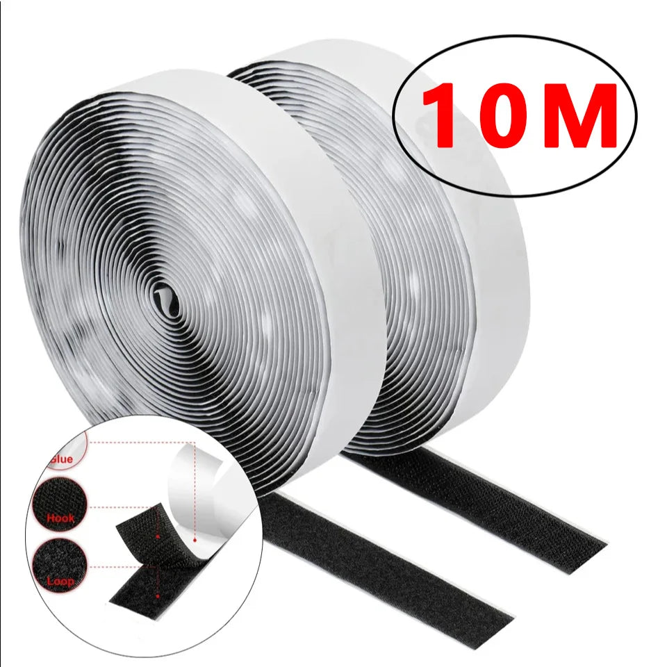 25m Self-Adhesive Hook & Loop Fastener Tape