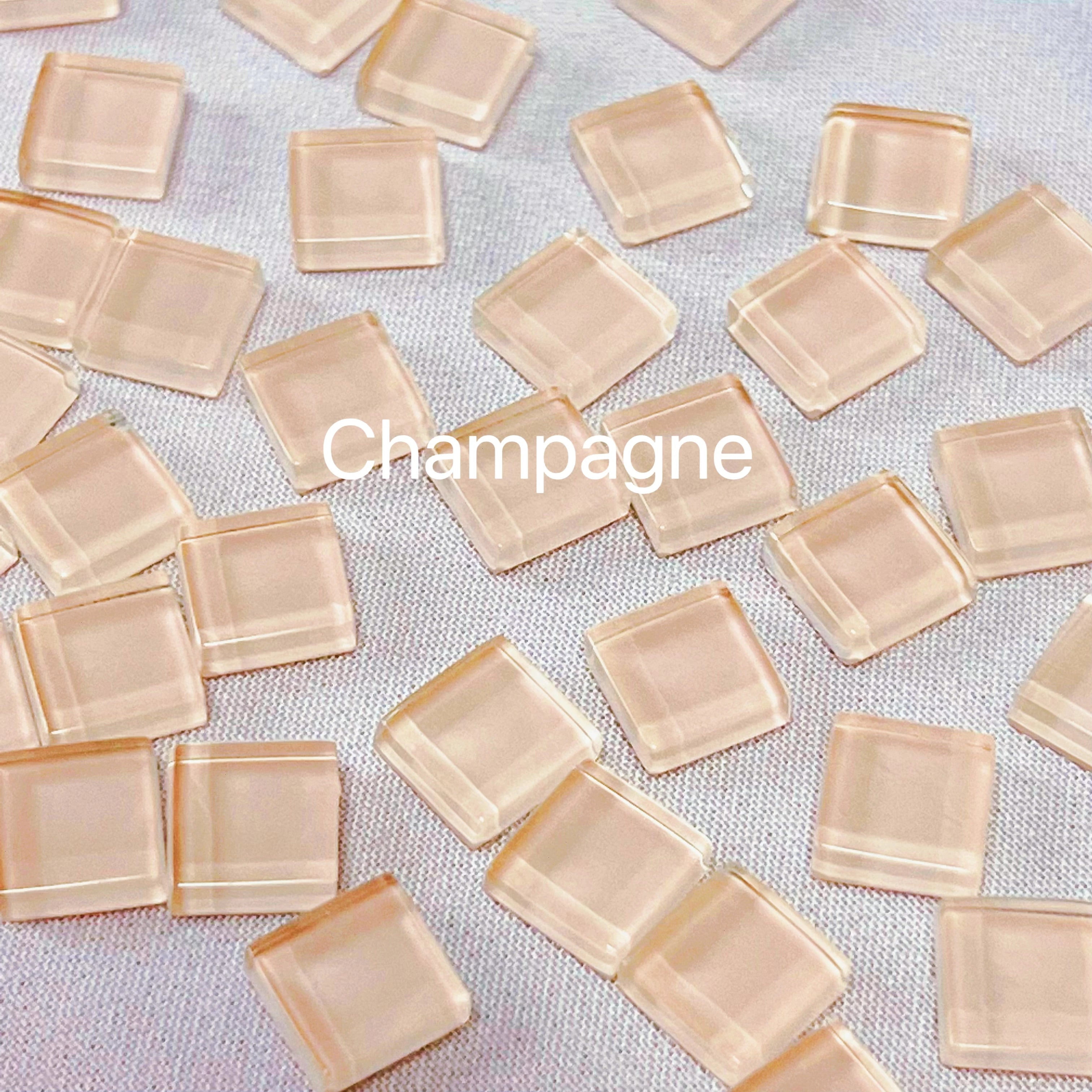 50pcs 1cm Mixed Color Crystal Mosaic Tiles for DIY Crafts, Coasters, and Home Déc