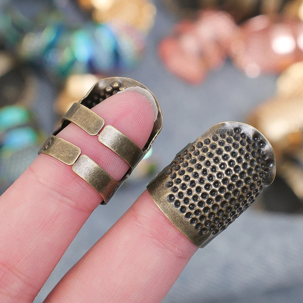 Adjustable Retro Sewing Thimble Ring