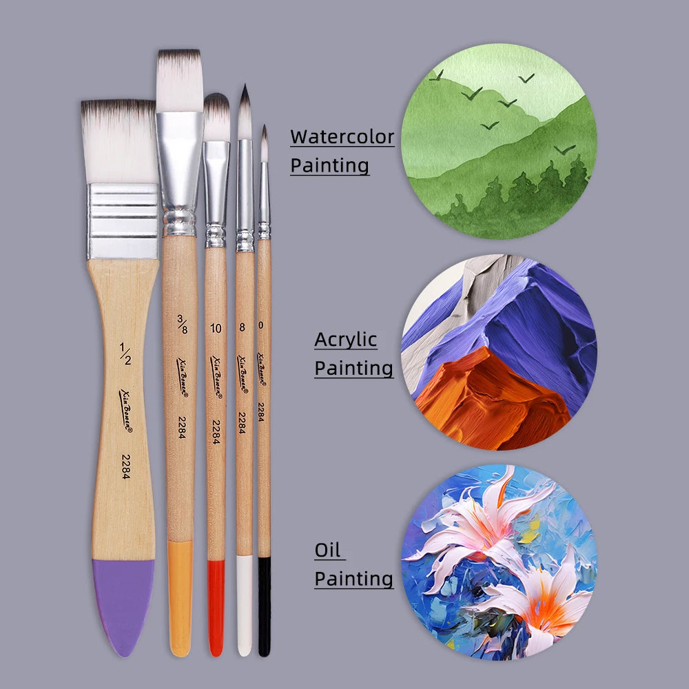 Nylon Brush Set – Art Supplies for Beginners