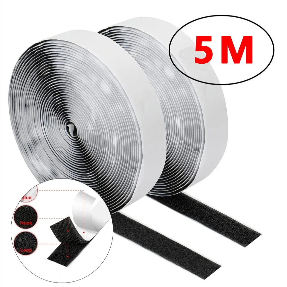 25m Self-Adhesive Hook & Loop Fastener Tape