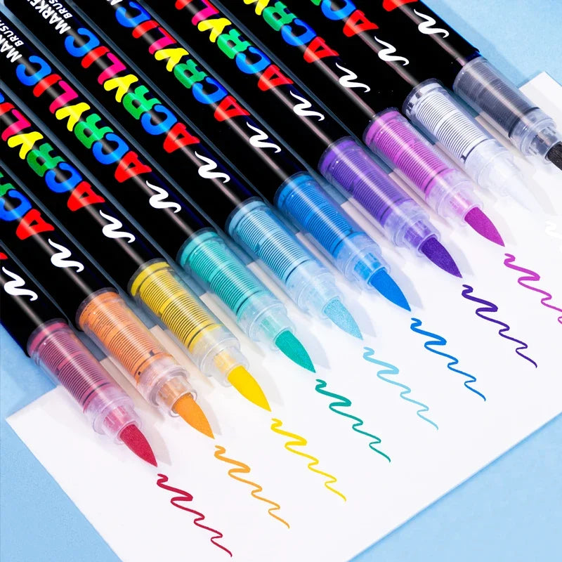3Pcs White Acrylic Paint Marker Pens