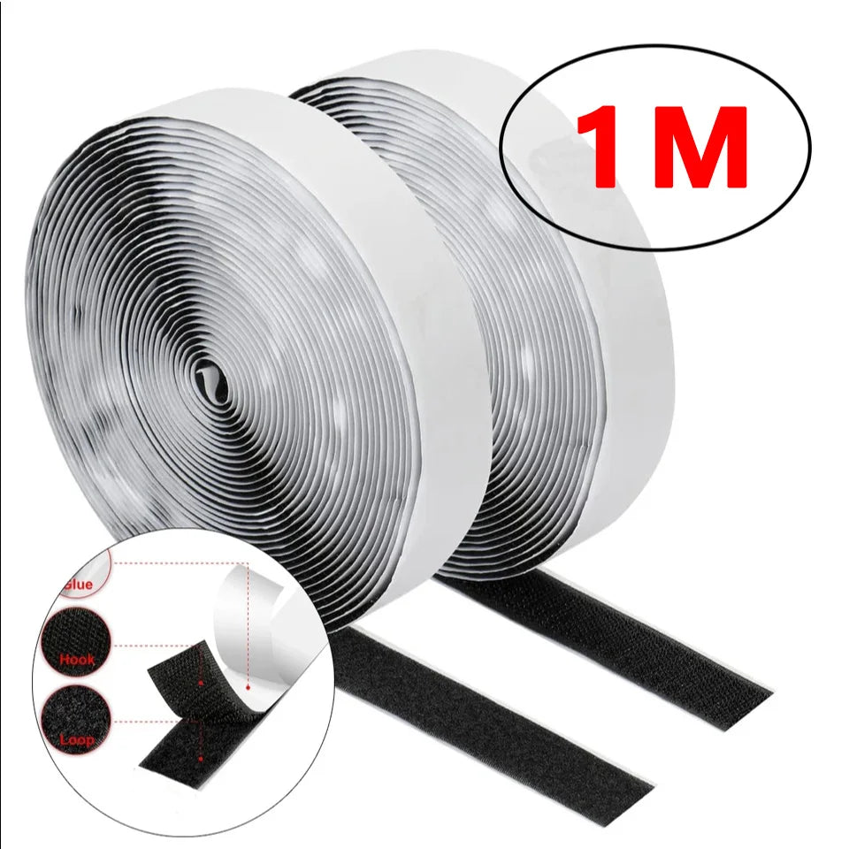 25m Self-Adhesive Hook & Loop Fastener Tape