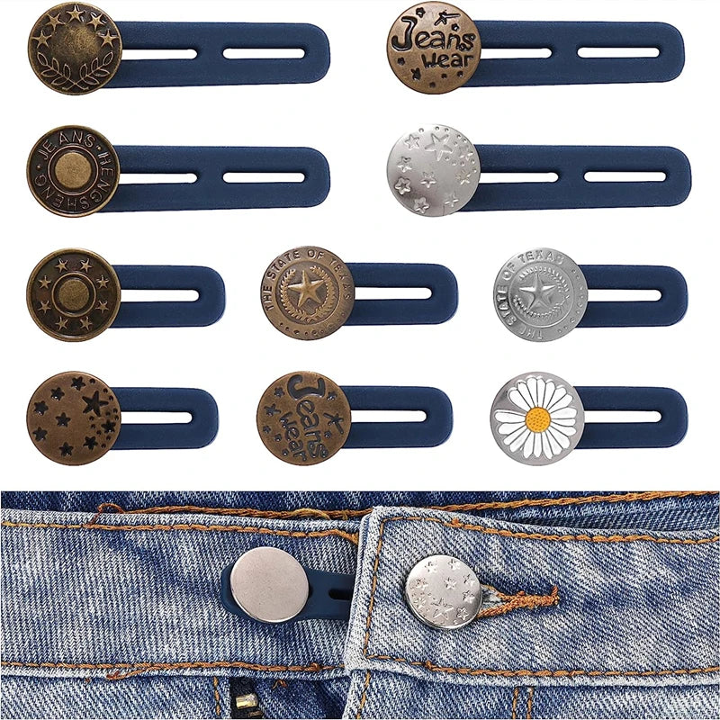 Adjustable Metal Button Extender for Pants & Jeans