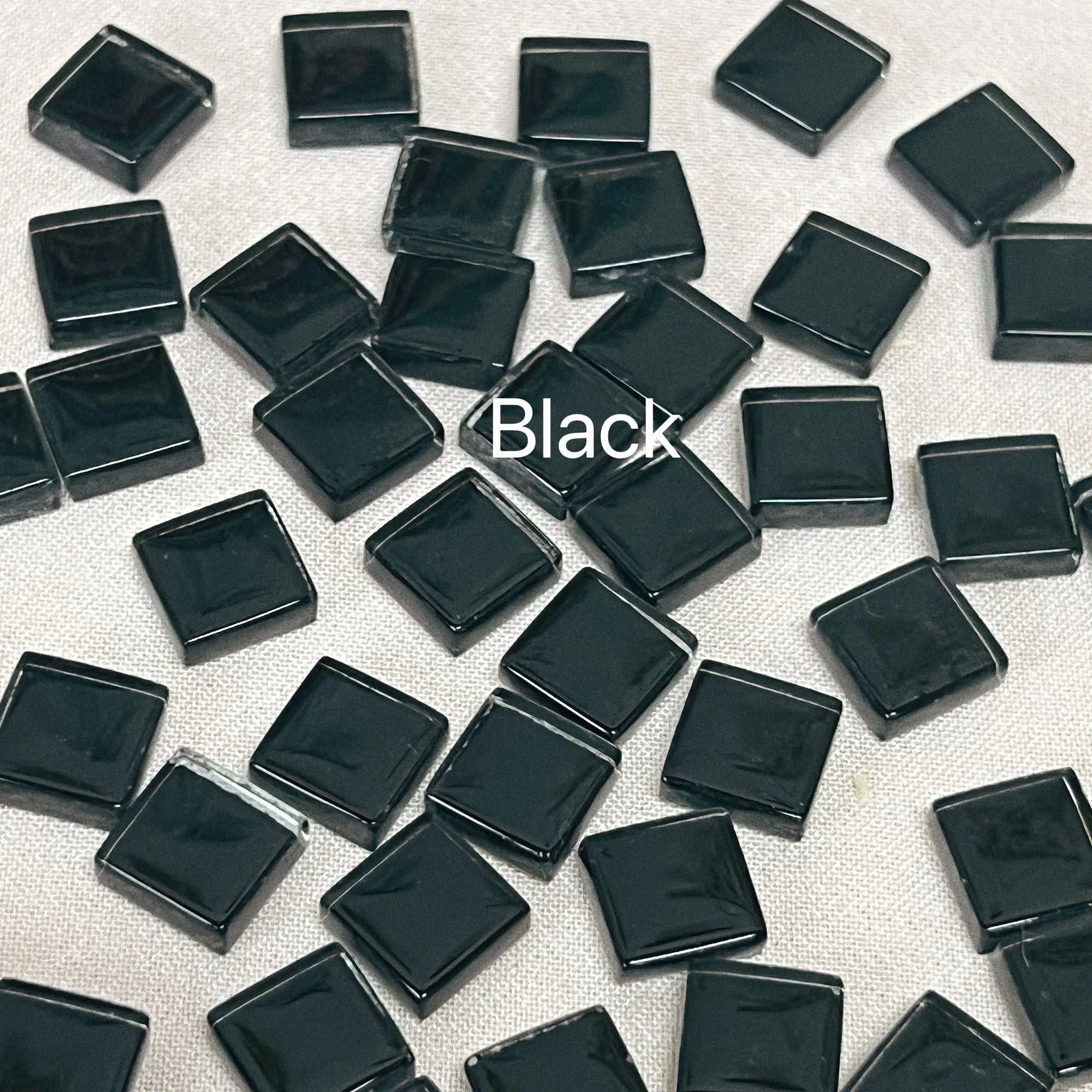 50pcs 1cm Mixed Color Crystal Mosaic Tiles for DIY Crafts, Coasters, and Home Déc