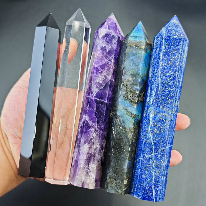 15cm Natural Amethyst Crystal Wand