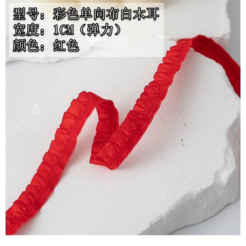 5m Elastic Lace Trim Ribbon for Sewing & Crafts
