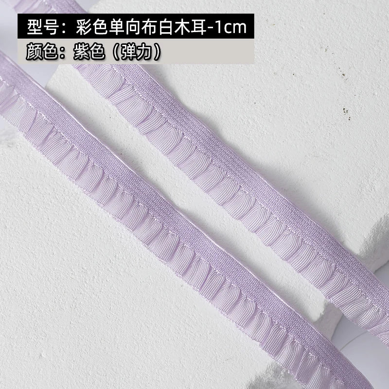 5m Elastic Lace Trim Ribbon for Sewing & Crafts