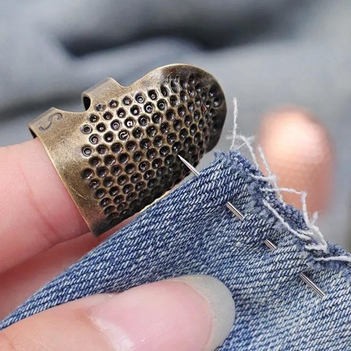 Adjustable Retro Sewing Thimble Ring