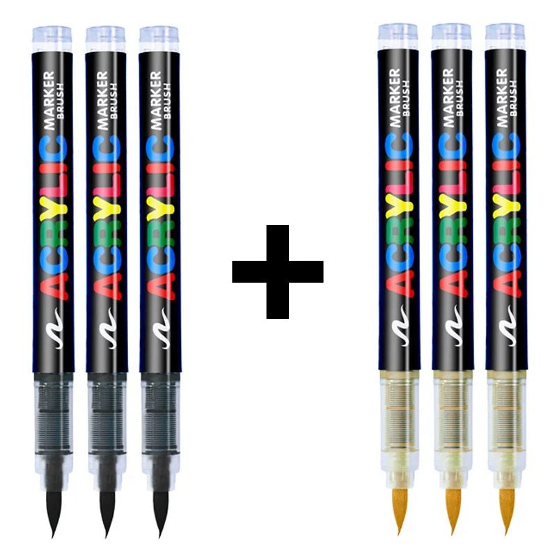 3Pcs White Acrylic Paint Marker Pens