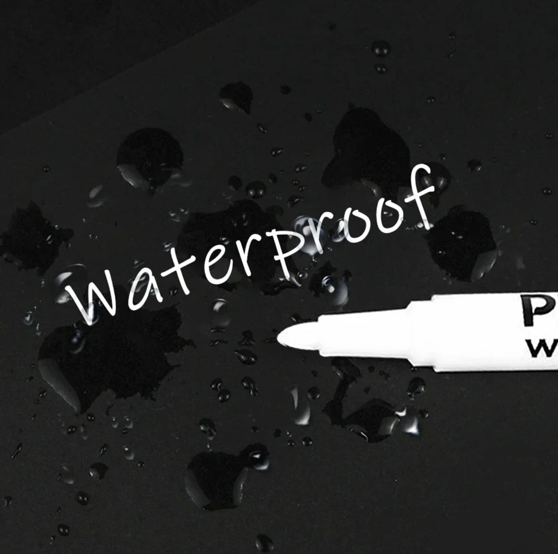 3/6 Pcs White Acrylic Paint Marker Pens for Rock, Stone, Ceramic, Glass, Wood, Fabric, Metal, and Canvas