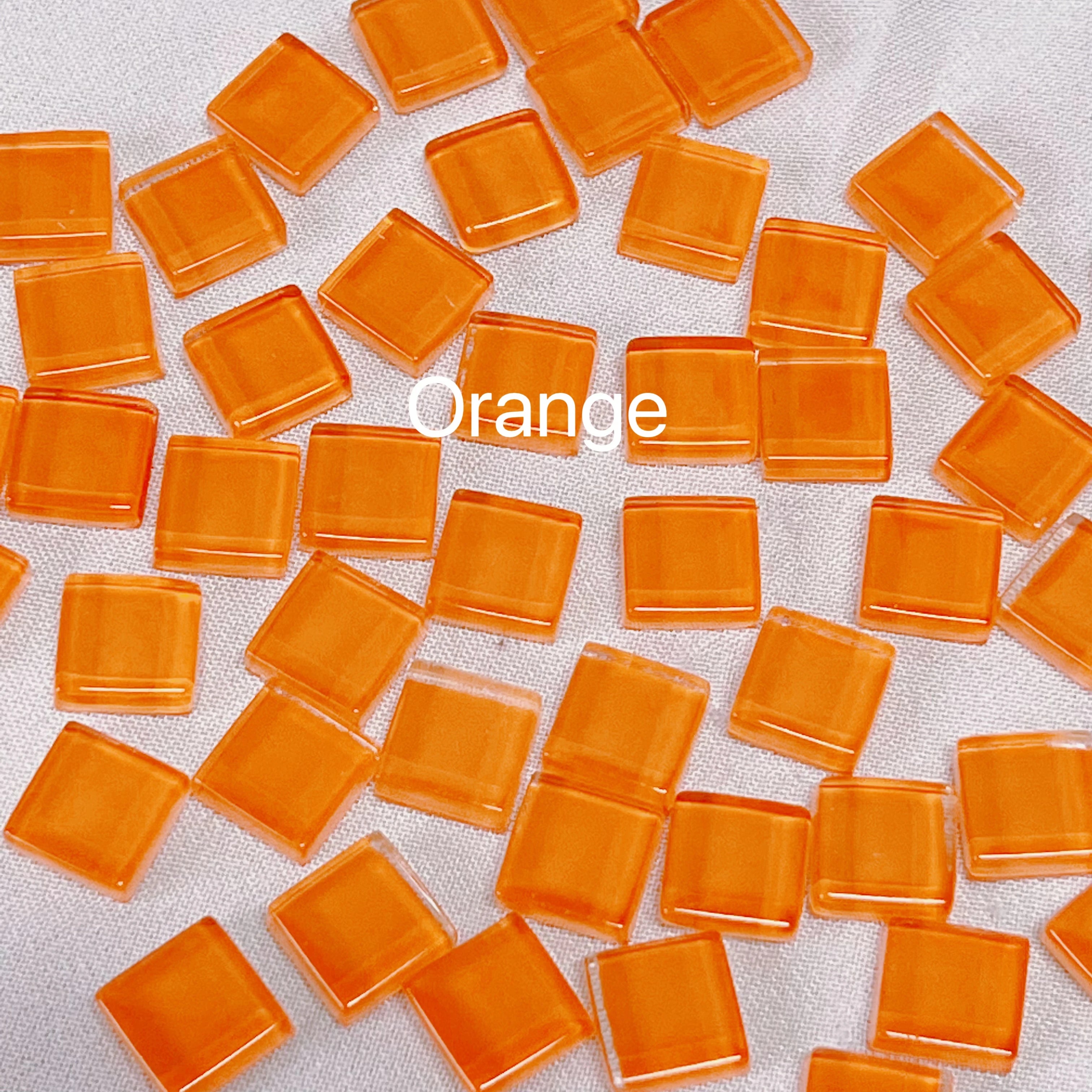 50pcs 1cm Mixed Color Crystal Mosaic Tiles for DIY Crafts, Coasters, and Home Déc