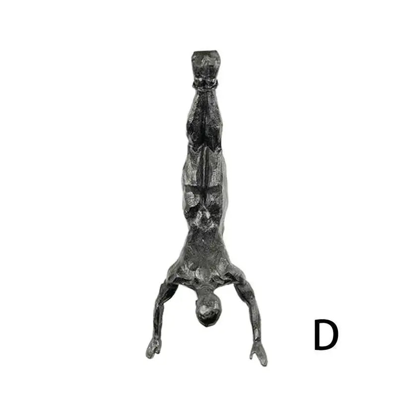 Rock Climbing Man Wall Sculpture