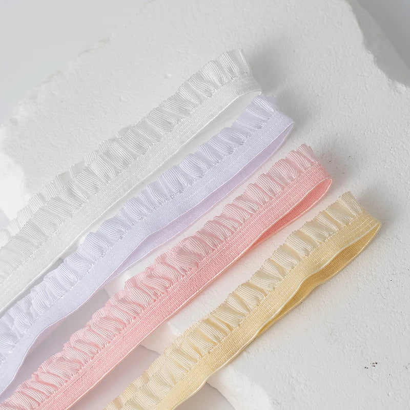 5m Elastic Lace Trim Ribbon for Sewing & Crafts