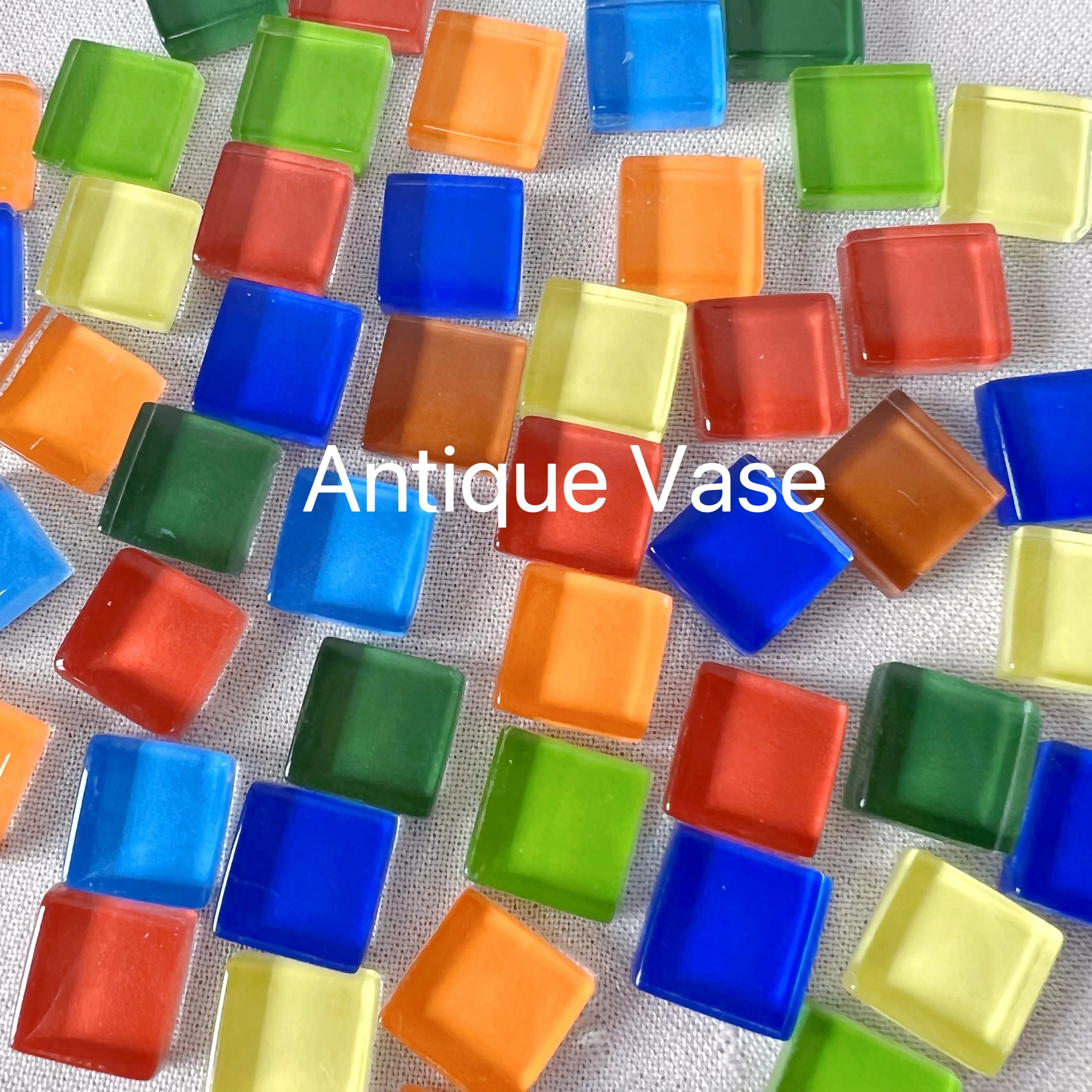 50pcs 1cm Mixed Color Crystal Mosaic Tiles for DIY Crafts, Coasters, and Home Déc