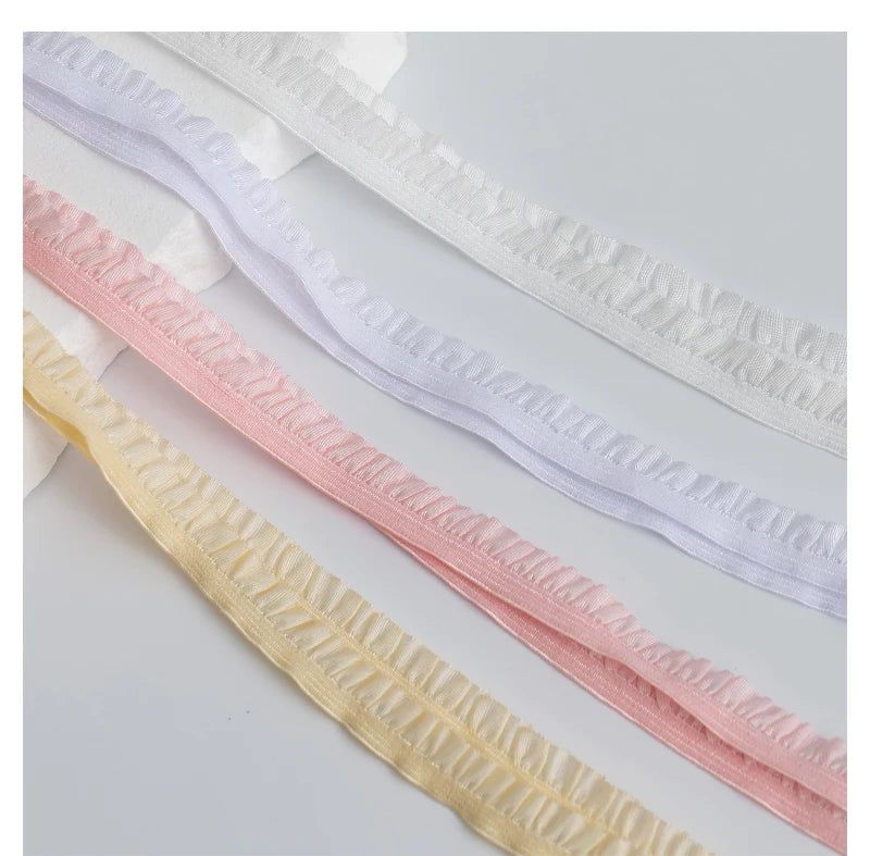 5m Elastic Lace Trim Ribbon for Sewing & Crafts