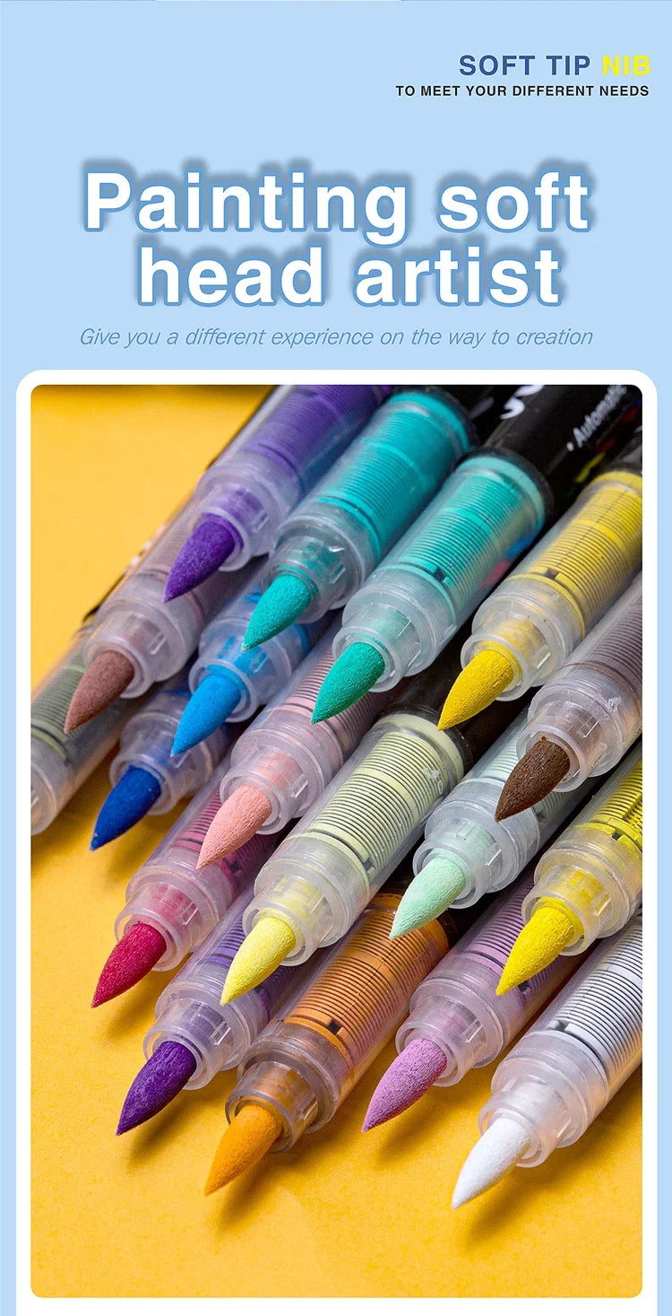 3Pcs White Acrylic Paint Marker Pens