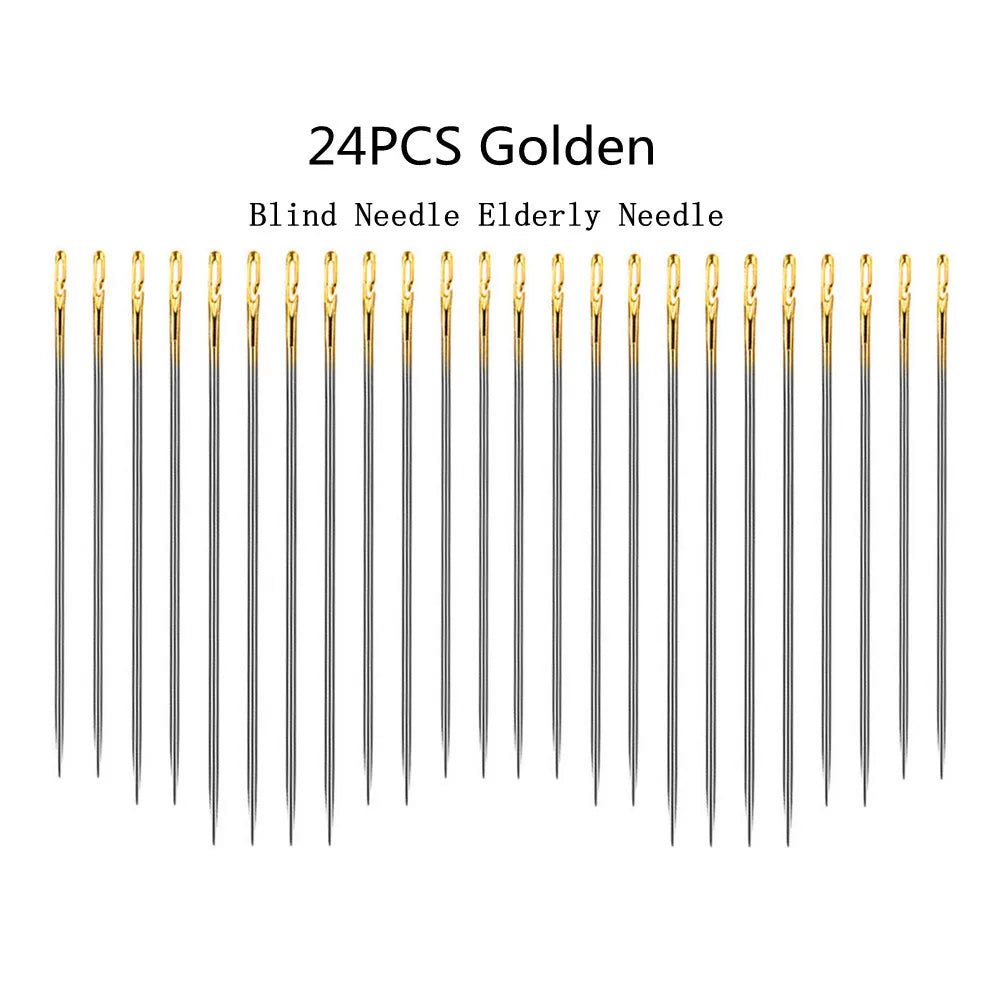 Stainless Steel Side Hole Blind Sewing Needles