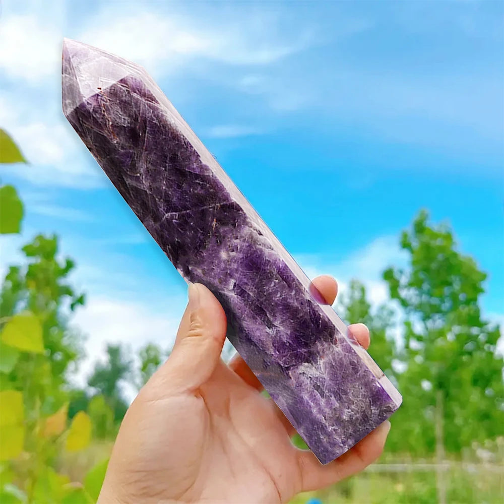 15cm Natural Amethyst Crystal Wand