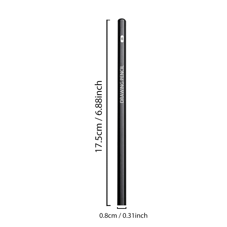 Professional Graphite and Charcoal Pencil Set – 2H to 14B for Drawing and Sketching