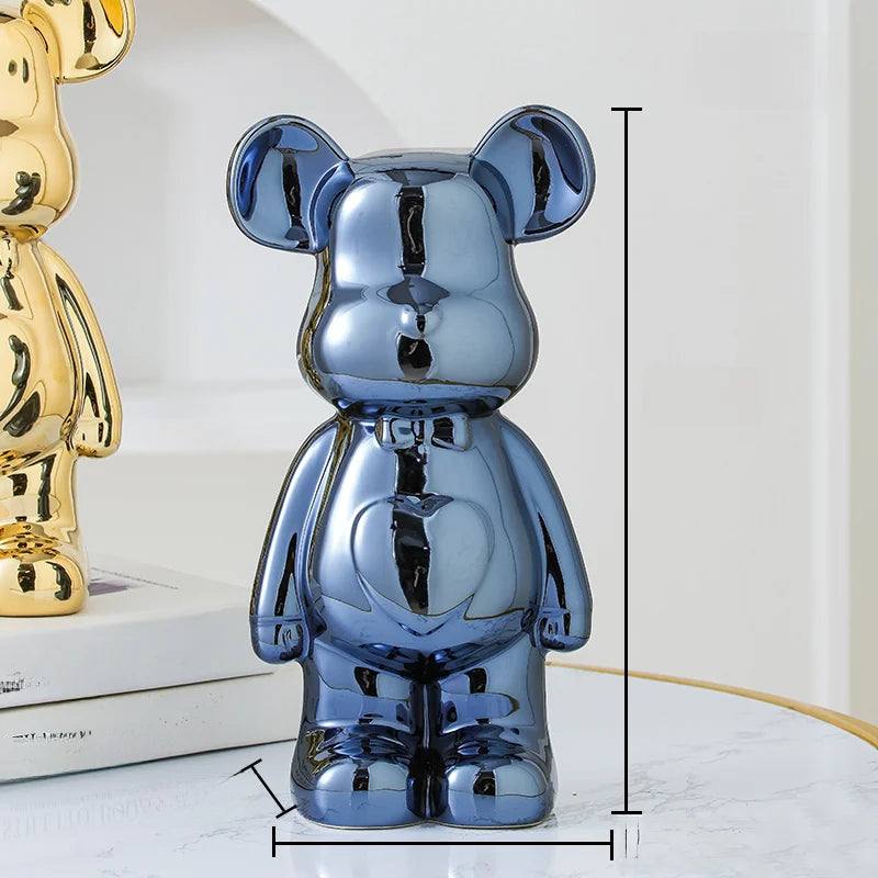 Ceramic Bearbrick Statue – Teddy Bear Home Decor