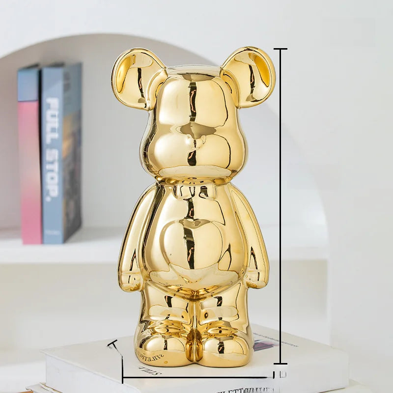 Ceramic Bearbrick Statue – Teddy Bear Home Decor