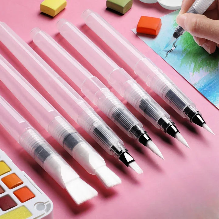 3/7pcs Watercolor Brush Pens with Water Storage