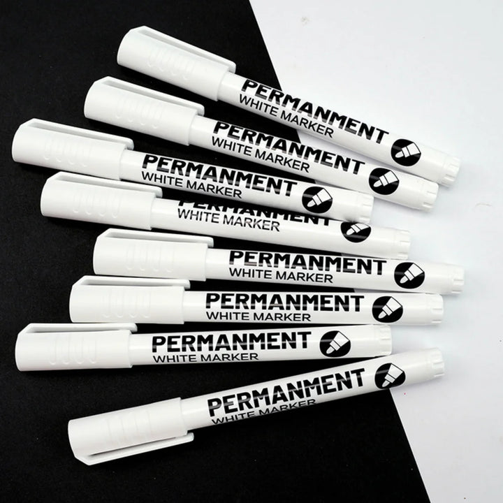 3/6 Pcs White Acrylic Paint Marker Pens for Rock, Stone, Ceramic, Glass, Wood, Fabric, Metal, and Canvas