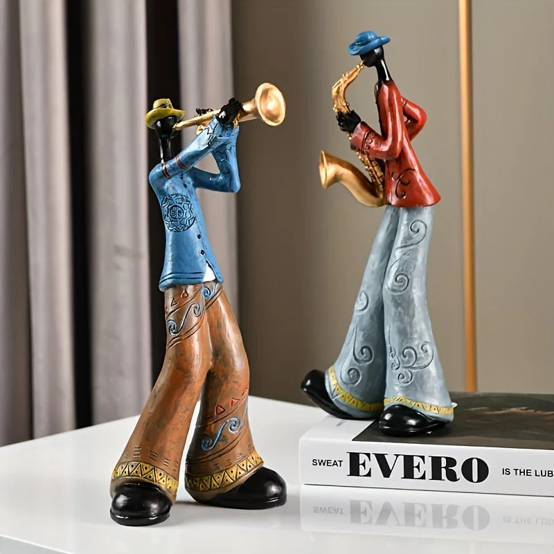 Creative American Band Musician Statue Home Decor