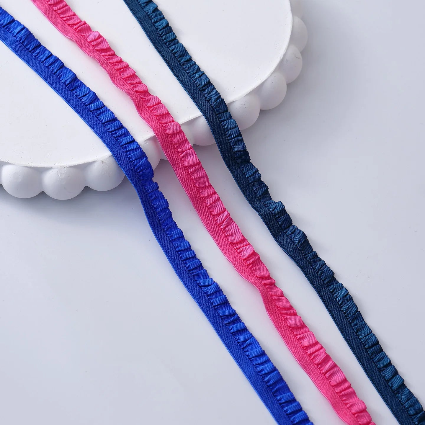5m Elastic Lace Trim Ribbon for Sewing & Crafts